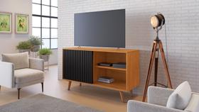 Rack carinho para tv 43'' com pés e porta de correr Rack carinho para tv 43'' com pés e porta de correr