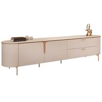 Rack Celine para TV até 75 Polegadas 2 Portas 2 Gavetas DJ Cor Off White