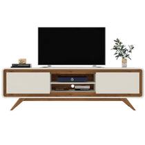 Rack Channel 150cm para Tv Até 50 Polegadas 2 Portas Fabrimóveis Cor Off White Nature
