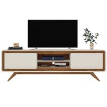 Rack Channel 180cm para Tv Até 60 Polegadas 2 Portas Fabrimóveis Cor Off White Nature