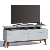 Rack Classic 146cm 2 Gavetas com Prateleira Branco Acetinado - Imcal Rack Classic 146cm 2 Gavetas com Prateleira Branco Acetinado - Imcal