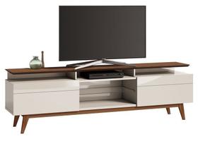 Rack Classic +2G 2.2 Off White com Freijó - Imcal Móveis