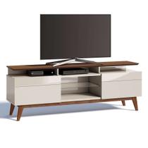 Rack Classic II 2 GV Off White com Freijó Touch 180 cm Rack Classic II 2 GV Off White com Freijó Touch 180 cm