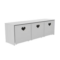 Rack Com Baús De Brinquedos Infantil Menina Mariana 100% Mdf