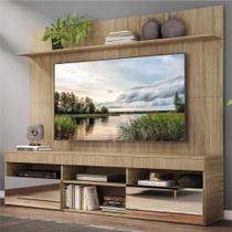 Rack com Espelho e Painel TV 65" com Prateleira Madri Multimóveis Rustic