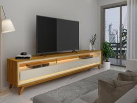 Rack com Led Requinte para Tv 75" - Naturale/Off White