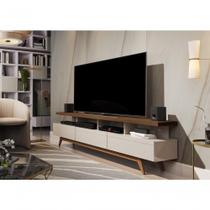 Rack Com Nichos Vivare Wood 1,8 Off White-freijó - Giga Rack Com Nichos Vivare Wood 1,8 Off White-freijó - Giga