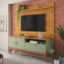 Rack com Painel 160cm Quarto Sala Para TV 60 Sirius 1.6 Patrimar Alecrim/Cinamomo