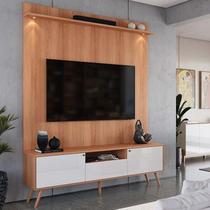 Rack Com Painel 183cm Para TV 70 Polegadas River 1.83 Lukaliam Jequitiba/Off White