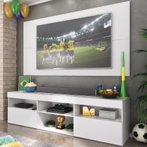 Rack Com Painel 65" Holanda Br3059 Branco Rack Com Painel 65" Holanda Br3059 Branco