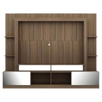 Rack com Painel 65 Portas com Espelho Oslo Madeirado