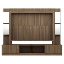 Rack com Painel 65 Prateleiras com Espelho Oslo Madeirado Rack com Painel 65 Prateleiras com Espelho Oslo Madeirado