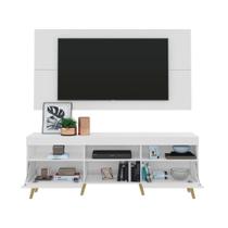 Rack com Painel até 65" e Pés Retrô Flórida Multimóveis Rack com Painel até 65" e Pés Retrô Flórida Multimóveis