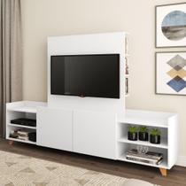 Rack com Painel Aurora para TV de até 40 - Branco - BE Mobiliário