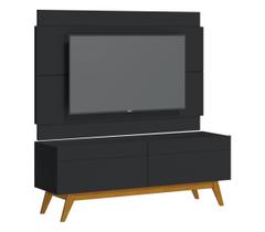 Rack com Painel Classic 2G 1.4 Preto - Imcal Móveis