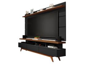 Rack com Painel de Sala Vivare Wood 1,80 Giga Moveis Rack com Painel de Sala Vivare Wood 1,80 Giga Moveis