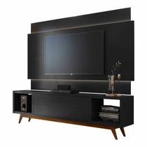Rack com Painel Horizon 1.8 com LED Preto - MoveisAqui