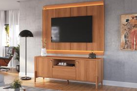 Rack com Painel Led Para sala grande Tv de até 75 polegadas Marrocos / Gliss