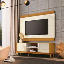 Rack Com Painel Legacy 2.0 Para TV 75 Polegadas Off White/Cedro - EDN