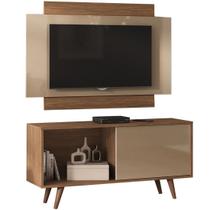 Rack com Painel Malaga para Tv Até 50 Polegadas 1 Porta Atualle Cor Acacia Madeirado 3d Reflecta