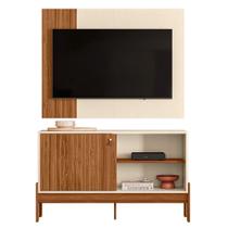 Rack com Painel Mobler Wood 1.2 para TVs de até 42 polegadas