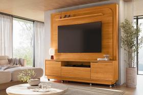 Rack com Painel Nilo para TV de até 75 polegadas (Com Rodízio) - Cinamomo - Madetec