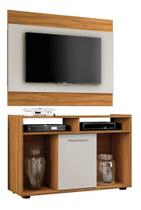 Rack com painel notável conjunto show freijó/off Rack com painel notável conjunto show freijó/off