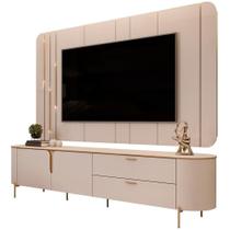 Rack Com Painel Para 75 Pol Dion D05 Off White