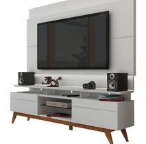 Rack com Painel Para TV 55 Polegadas Branco Classic +2G 1.8 com LED - Imcal Móveis Rack com Painel Para TV 55 Polegadas Branco Classic +2G 1.8 com LED - Imcal Móveis