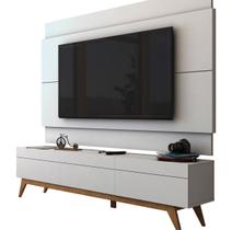 Rack com Painel Para TV 55 Polegadas Branco Classic 3G 1.8 - Imcal Móveis Rack com Painel Para TV 55 Polegadas Branco Classic 3G 1.8 - Imcal Móveis