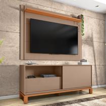 Rack com Painel para Tv 55 Polegadas Ripado Mondrian Freijó
