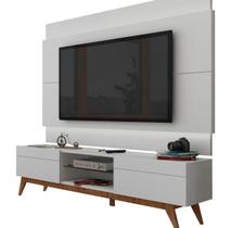 Rack com Painel Para TV 60 Polegadas Branco Classic 2G 2.2 com LED - Imcal Móveis