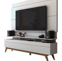 Rack com Painel Para TV 60 Polegadas Branco Classic +3G 2.2 - Imcal Móveis Rack com Painel Para TV 60 Polegadas Branco Classic +3G 2.2 - Imcal Móveis