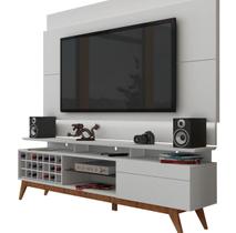 Rack com Painel Para TV 60 Polegadas Branco Classic +AD 2.2 com LED - Imcal Móveis Rack com Painel Para TV 60 Polegadas Branco Classic +AD 2.2 com LED - Imcal Móveis