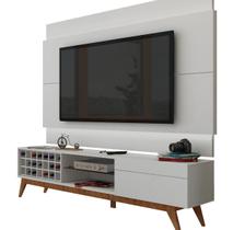 Rack com Painel Para TV 60 Polegadas Branco Classic AD 2.2 com LED - Imcal Móveis Rack com Painel Para TV 60 Polegadas Branco Classic AD 2.2 com LED - Imcal Móveis