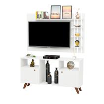 Rack com Painel para TV até 32 Polegadas 2 Portas e Pés Retrô NetMobil