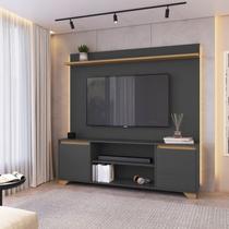 Rack com Painel para TV até 50 Polegadas 160cmx181cm Conjunto Sala de Estar 2 Portas Benevello