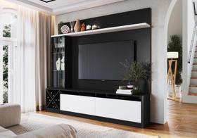 Rack com Painel para TV até 50 Polegadas com Adega e Cristaleira Sorrento