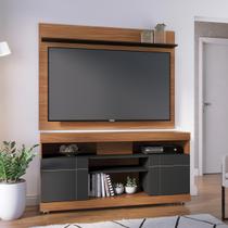 Rack com Painel para TV até 55 Pol 136x168cm Noce Preto