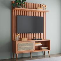 Rack com Painel para TV Até 55 Polegadas 1 Porta 1 Prateleira Freijó Tb324 Jj - Dalla Costa