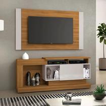 Rack com painel para tv até 55 polegadas nt 1065 - freijo trend / off white freijo