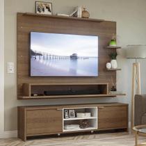 Rack Com Painel Para Tv Até 60 Polegadas 180 Cm Rustic/branco Metz Madesa Rustic/branco Rack Com Painel Para Tv Até 60 Polegadas 180 Cm Rustic/branco Metz Madesa Rustic/branco