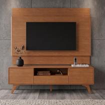 Rack com Painel para TV até 65 Polegadas 100% MDF 187,2CMX185CM Ares Marrom Rack com Painel para TV até 65 Polegadas 100% MDF 187,2CMX185CM Ares Marrom