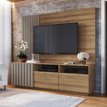 Rack com Painel Para Tv até 65 Polegadas Ripado 180cm