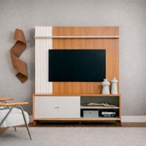 Rack com Painel para TV até 65 polegadas Valenca, Jequitiba e Off White Fosco Rack com Painel para TV até 65 polegadas Valenca, Jequitiba e Off White Fosco