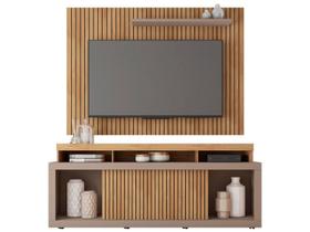 Rack com Painel para TV até 70 Polegadas Aegon Buriti/Fendi - Caemmun