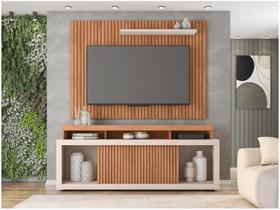 Rack com Painel para TV até 70 Polegadas Aegon Freijó/Off White - Caemmun