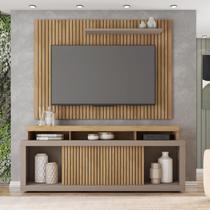 Rack com Painel para TV até 70 Polegadas MDF 224cmx224cm Valença Bege Buriti/Fendi Rack com Painel para TV até 70 Polegadas MDF 224cmx224cm Valença Bege Buriti/Fendi