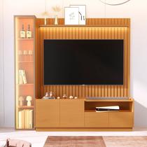 Rack com Painel para TV até 75 Polegadas com LED 100% MDF 223cmx219cm Vitoria Regia Yescasa Rack com Painel para TV até 75 Polegadas com LED 100% MDF 223cmx219cm Vitoria Regia Yescasa