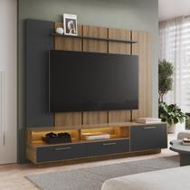 Rack com Painel para TV até 75 Polegadas com LED 200cmx181cm Ravenna